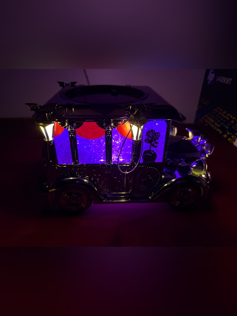 Bath & Body Works 2023 Halloween Light Up Carriage 3-Wick Candle Holder